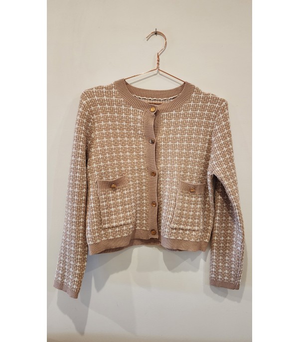 Chaqueta punto chanel camel